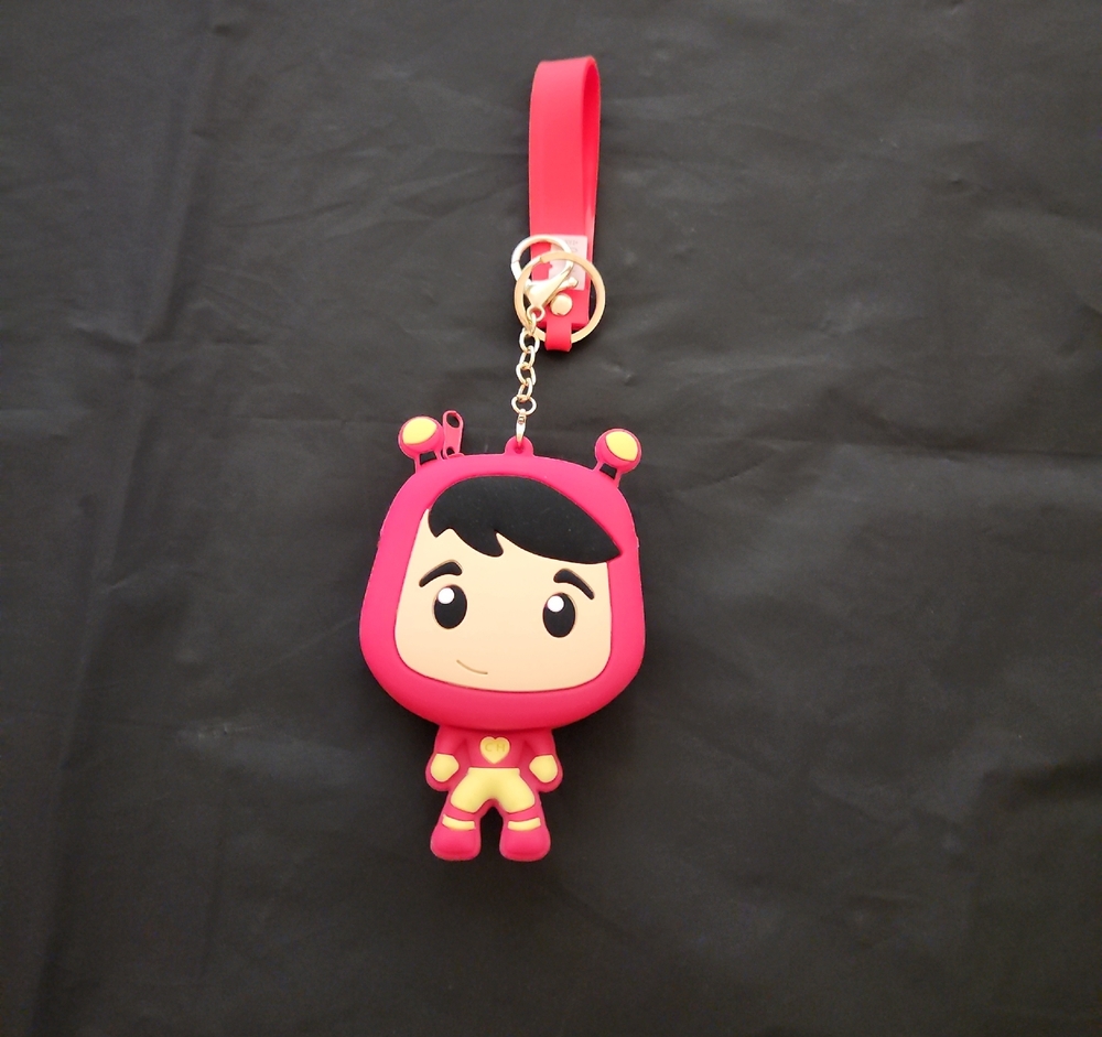 Nordstrom Pink and Yellow Character Keychain
